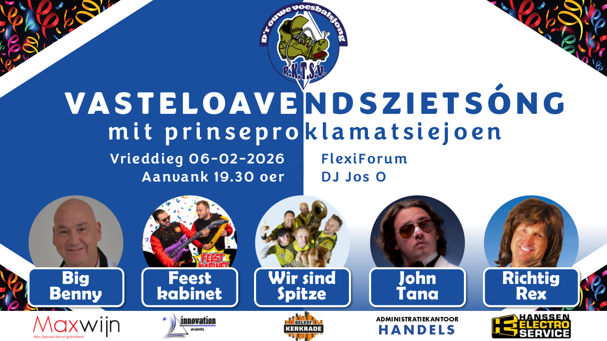 Cover photo for Vasteloavendszietsóng mit prinseproklamatsiejoen by CV D'r Ouwe Voesbalsjong