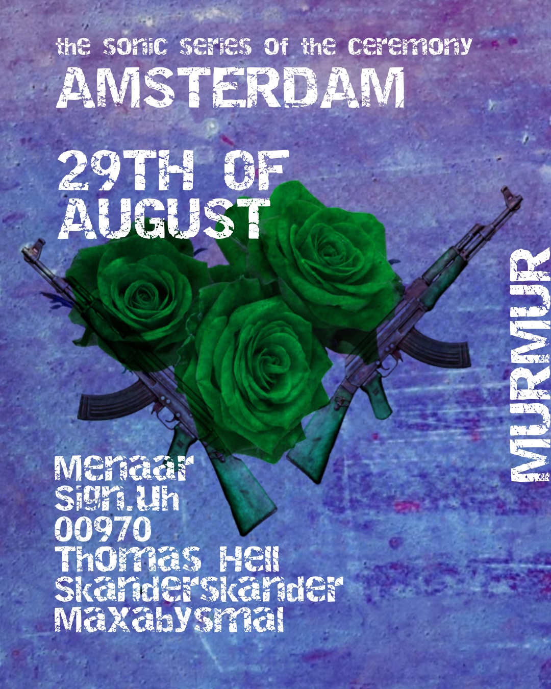 Cover photo for zilzal w/ max abysmal, menaar, sign.uh, 00970, thomas Hell & skander b2b skander by murmur